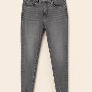 Express Super High Rise Skinny Jeans | Size 16 Short | Distressed Gray